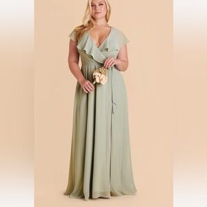 Birdy Grey Chiffon Sage Green Dress